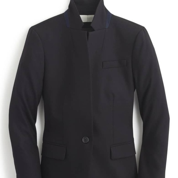J.Crew regent blazer navy wool Size 0 - Picture 1 of 8